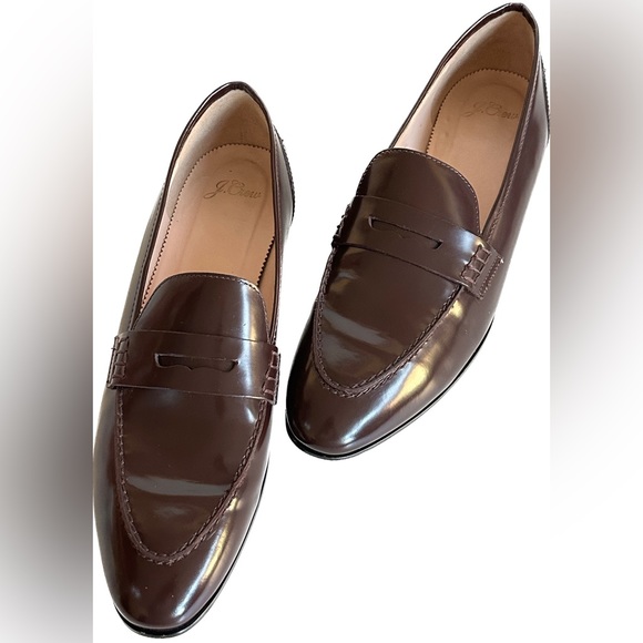 J. Crew Academy Penny Loafers Burnished Beet Sz 11 - Picture 3 of 15